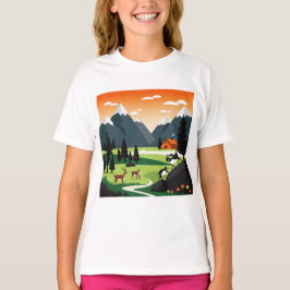 Pittoresk berglandschap t-shirt