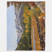 Pittoresk bergmeer in Estes Park fleece deken (Voorkant)