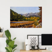 Pittoresk bergmeer in Estes Park Poster (Thuiskantoor)
