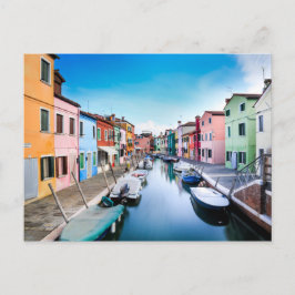 Pittoresk Burano-eiland Venetië Italië Briefkaart