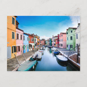 Pittoresk Burano-eiland Venetië Italië Briefkaart