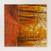 Pittoresk herfstweglandschap legpuzzel (Horizontaal)