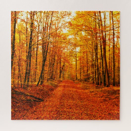 Pittoresk herfstweglandschap legpuzzel (Verticaal)