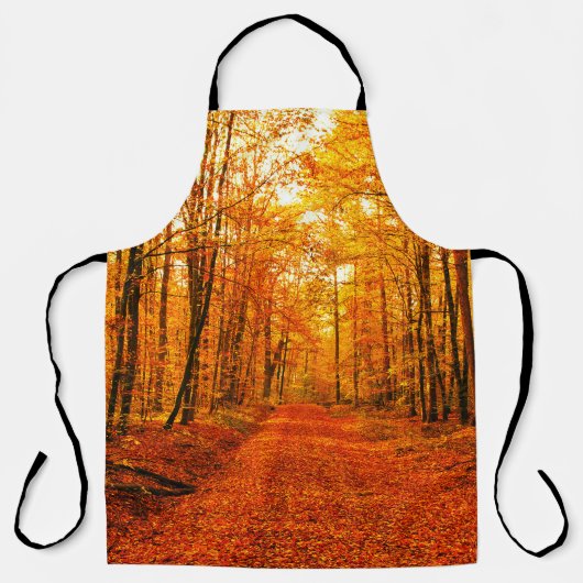 Pittoresk herfstweglandschap schort (Voorkant)