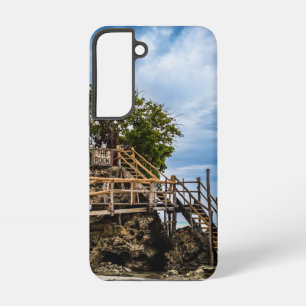Pittoresk huis op een tropische koraalrots samsung galaxy hoesje