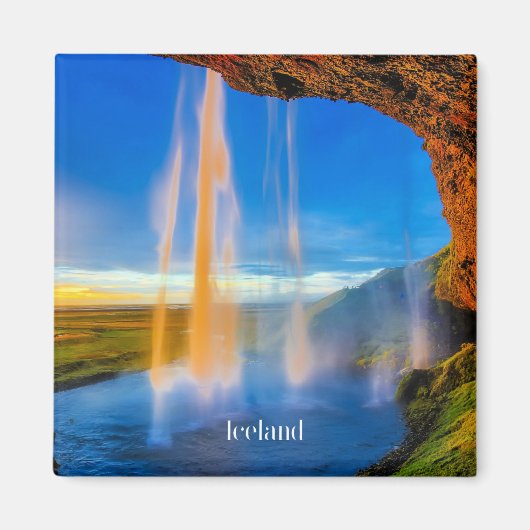 Pittoresk IJsland, skogafoss foto Magneet