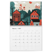 Pittoresk landschap kalender (Feb 2027)