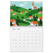 Pittoresk landschap kalender (Mar 2027)