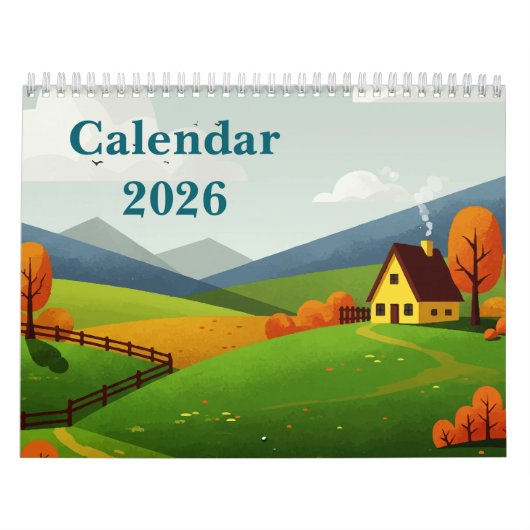 Pittoresk landschap kalender (Hoes)
