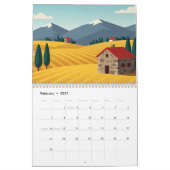 Pittoresk landschap kalender (Feb 2027)