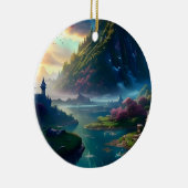 Pittoresk Landschap Vier Keramisch Ornament (Rechts)