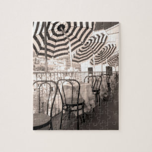 Pittoresk restaurantbalkon, Italië Legpuzzel