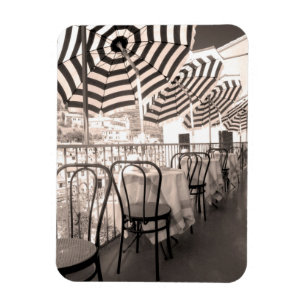 Pittoresk restaurantbalkon, Italië Magneet