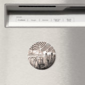 Pittoresk restaurantbalkon, Italië Magneet (Insitu (Vaatwasser))