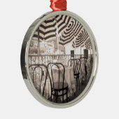 Pittoresk restaurantbalkon, Italië Metalen Ornament (Rechts)