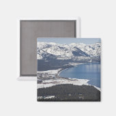 Pittoresk uitzicht op Lake Tahoe, VS Magneet (Voorkant / Achterkant)