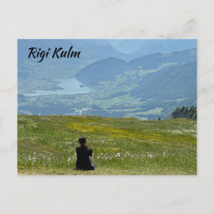 Pittoresk uitzicht Rigi Kulm Zwitserland Briefkaart
