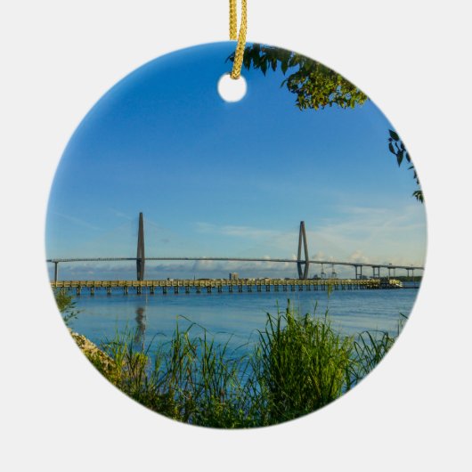 Pittoreske Arthur Ravenel-brug Keramisch Ornament (Voorkant)