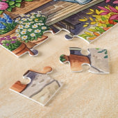 Pittoreske Bloemenwinkel Legpuzzel (Zijkant)