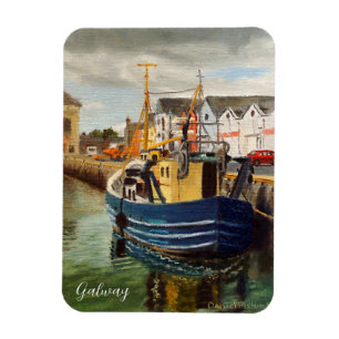 Pittoreske haven in Galway City Ierland Magneet