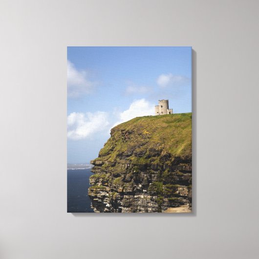 Pittoreske kliffen van Moher en O'Brien's Toren. Canvas Afdruk (Voorkant)