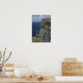Pittoreske kliffen van Moher en O'Brien's Tower Poster (Keuken)