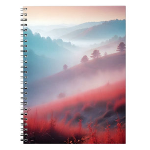 Pittoreske Landscape Valley Meadow Natuur landscha Notitieboek