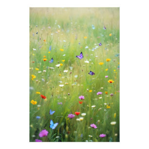 Pittoreske Landscape Valley Meadow Natuur Poster