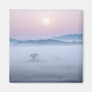 Pittoreske Landschap Bergen Valley Natuur Art Magneet