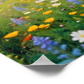 Pittoreske Landschap Bergen Valley Natuur Rustig Poster (Hoek)
