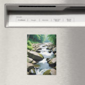 Pittoreske Landschap Forest River Natuur rustig Magneet (Insitu (Vaatwasser))