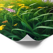 Pittoreske Landschap Forest Stream Natuur Walk Poster (Hoek)