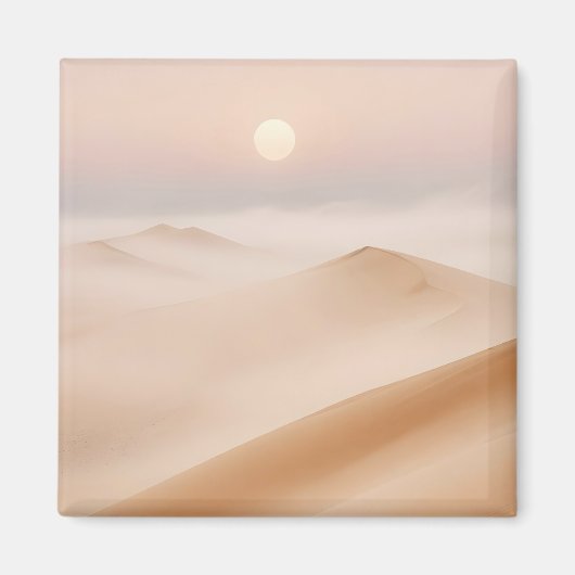 Pittoreske Landschap Woestijn Natuur Achtergrond A Magneet (Voorkant)