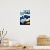 Pittoreske landschapsbergen Natuur rustig Poster (Keuken)