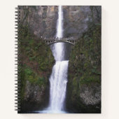 Pittoreske Multnomah Falls Landschap Notitieboek (Voorkant)