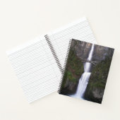 Pittoreske Multnomah Falls Landschap Notitieboek (Binnen)