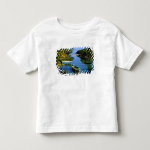 Pittoreske rivier bij Ocho Rios in Jamaica Kinder Shirts