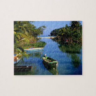Pittoreske rivier bij Ocho Rios in Jamaica Legpuzzel