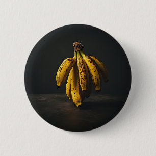 Pittoreske Staande Bananen Ronde Button 5,7 Cm
