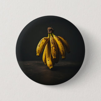 Pittoreske Staande Bananen Ronde Button 5,7 Cm