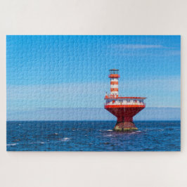 Pittoreske Tadoussac-vuurtoren, Quebec, Canada Legpuzzel