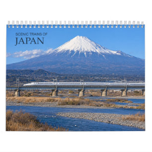 Pittoreske Treinen van Japan Mooie Spoorwegreizen Kalender