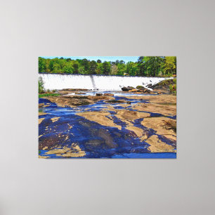 Pittoreske Waterval Canvas Afdruk