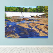Pittoreske Waterval Canvas Afdruk (Insitu (Houten vloer))
