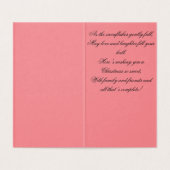 Pittoreske winterscène kerstkaart kaart (Binnenkant ongevouwen)