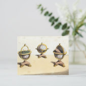 Pitt's Cabinett Wereldbol-schrijftabel Briefkaart (Staand voorkant)