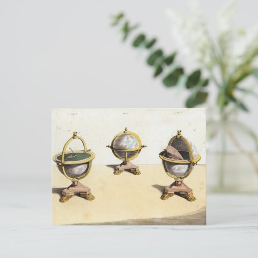 Pitt's Cabinett Wereldbol-schrijftabel Briefkaart (Staand voorkant)