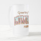 Pittsburg Groet Matglas Bierpul (Voorkant links)