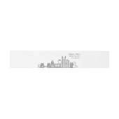 Pittsburg Skyline bruiloft | Uitnodigingen Wikkel (Vlak)