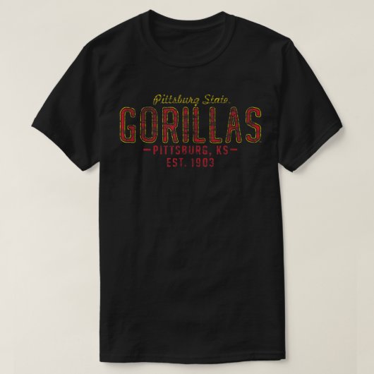 PITTSBURG STATE UNIVERSITY DISTRESSED PS-MERCH-2 T-SHIRT (Design voorkant)